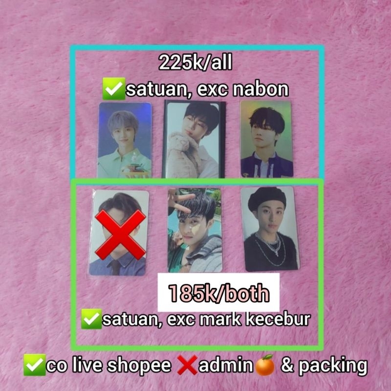 PC JAEMIN BONEKA SG NABON MARK KECEBUR PHOTO MINI BALLOON CAWALL CARD WALLET UNIVERSE JEWEL CASE SG2