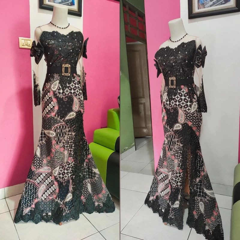 baju singer/baju penyanyi/baju pesta/full katun streach pita pita