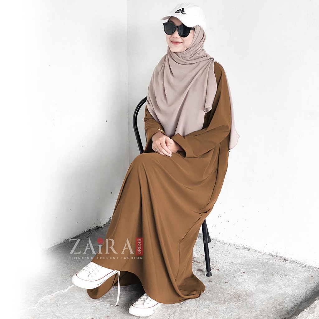 (Bisa COD) Abaya Turkey Gamis Wanita muslim Kekinian / Basic Abaya Polos Wanita Umroh Ukuran S M L X