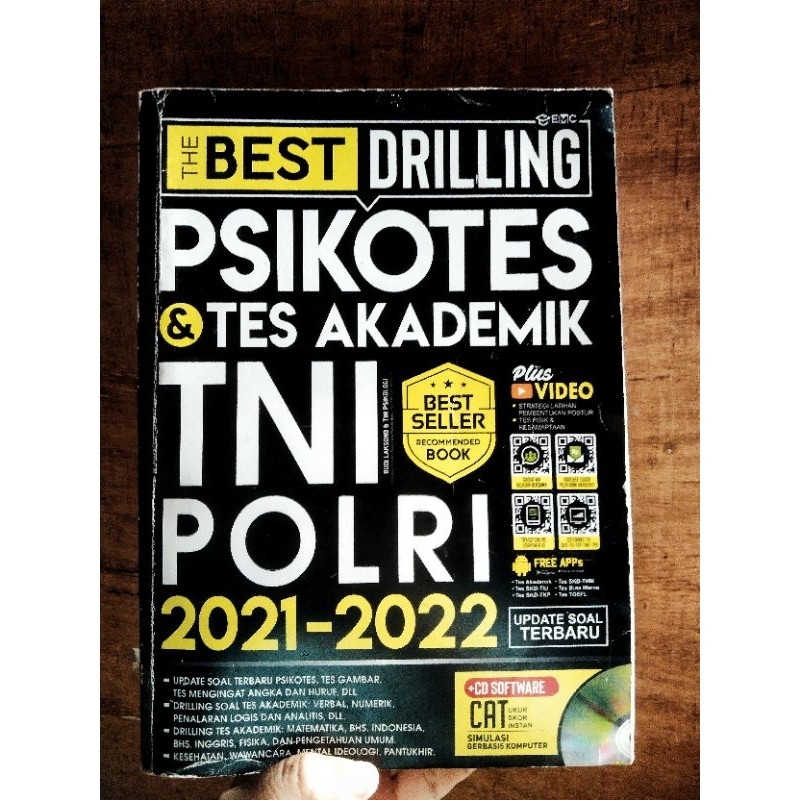 PRELOVED BUKU PSIKOTES TES AKADEMIK TNI POLRI 2021-2022