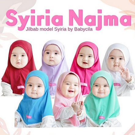 Hijab Jilbab Syiria Najma anak bayi by BABYCILA