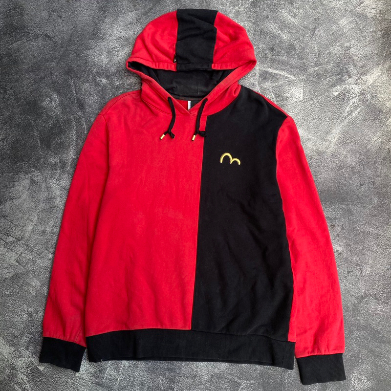 Hoodie Evisu Vintage Red Black