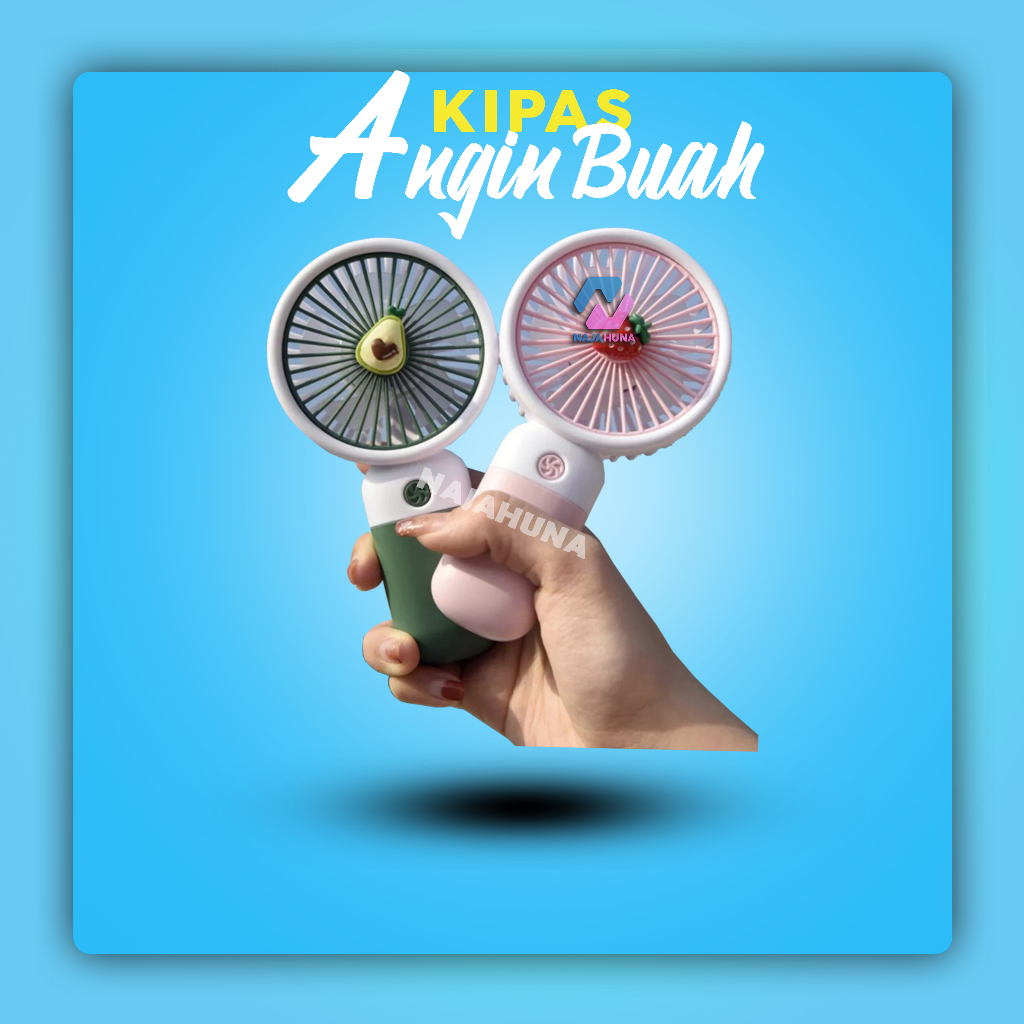 Kipas Angin Buah Mini USB Portable Kipas Karakter Buahan Sayuran