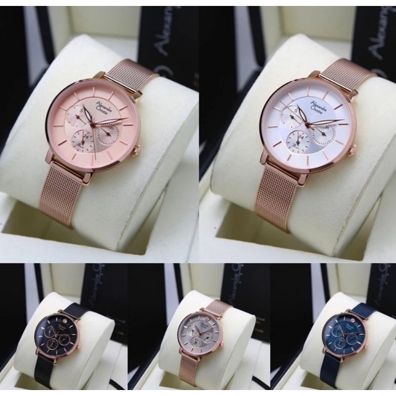 Jam Tangan wanita Alexandre Christie AC2959/2959/AC2870 ,Stainless Rantai Pasir Garansi Resmi