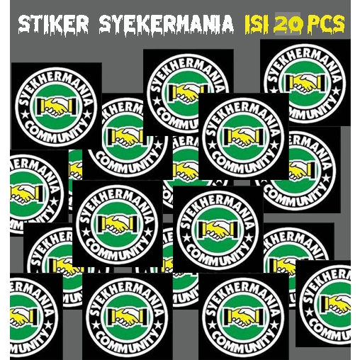 

(isi 20 pcs) (isi 10 pcs) Logo syekermania indonesia - Stiker terlaris habib syech - Stiker sholawat