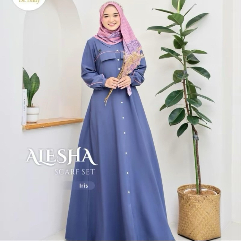 ALESHA DRESS BY DE DAILY SET SCRAF STANDAR muslim