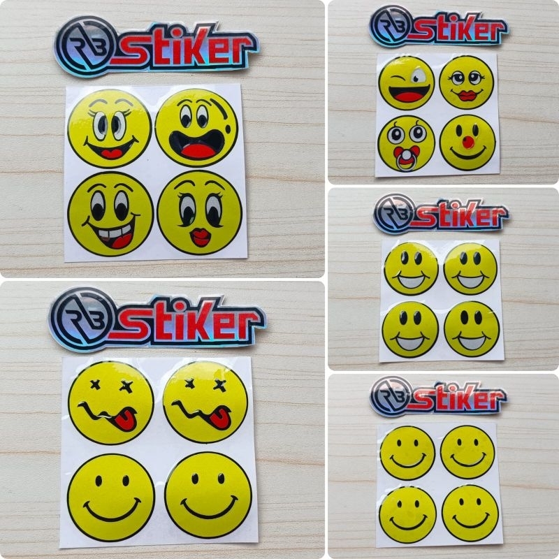 

Stiker SMILE lucu isi 4pcs