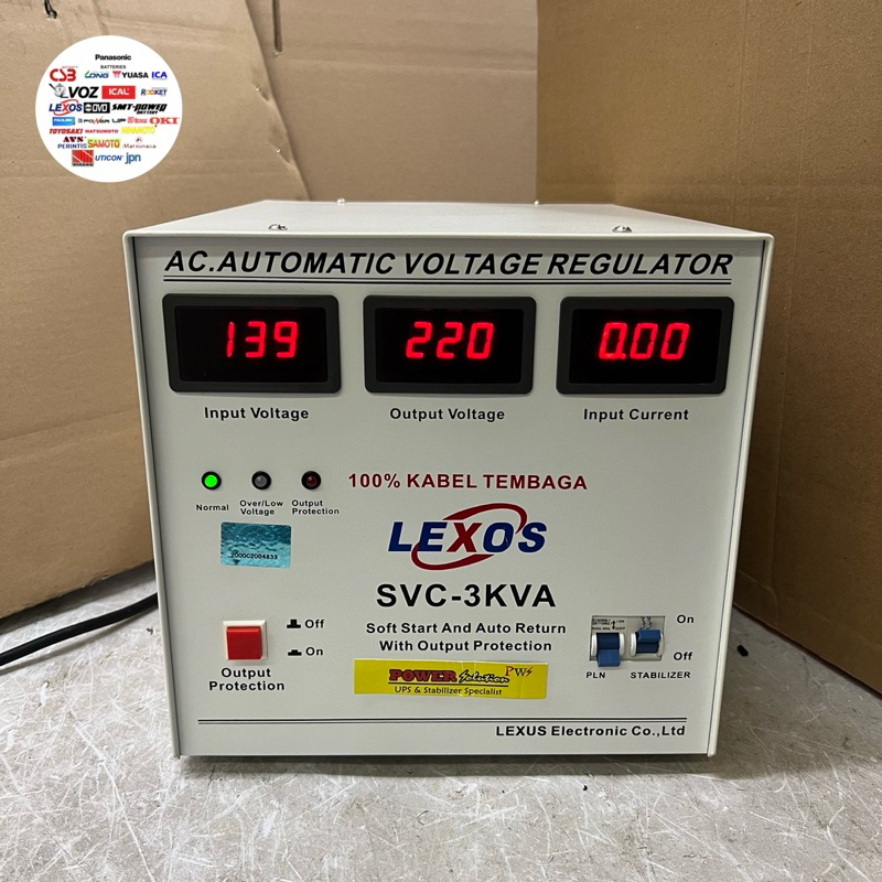 Stabilizer Lexos SVC-3KVA 3000 Digital / Stavol 3000Va