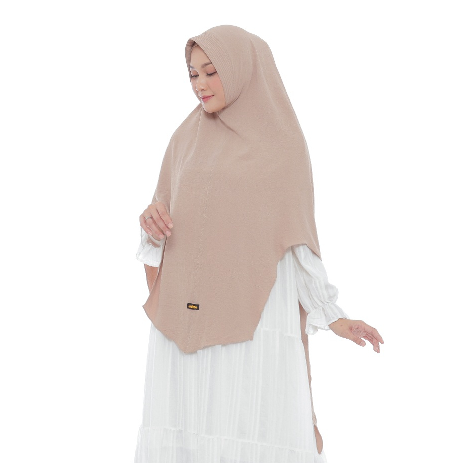 KHIMAR PARI CRINKLE HQ HIJAB INSTAN JUMBO KHIMAR SYARI By elmitha