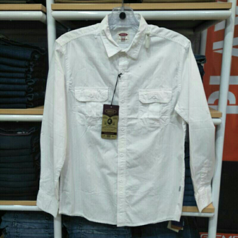 gabrielle kemeja casual lengan panjang regular fit original brand gabrielle