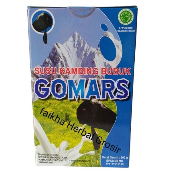 

Ready Stok Gomars Susu Kambing Ettawa kemasan Kotak