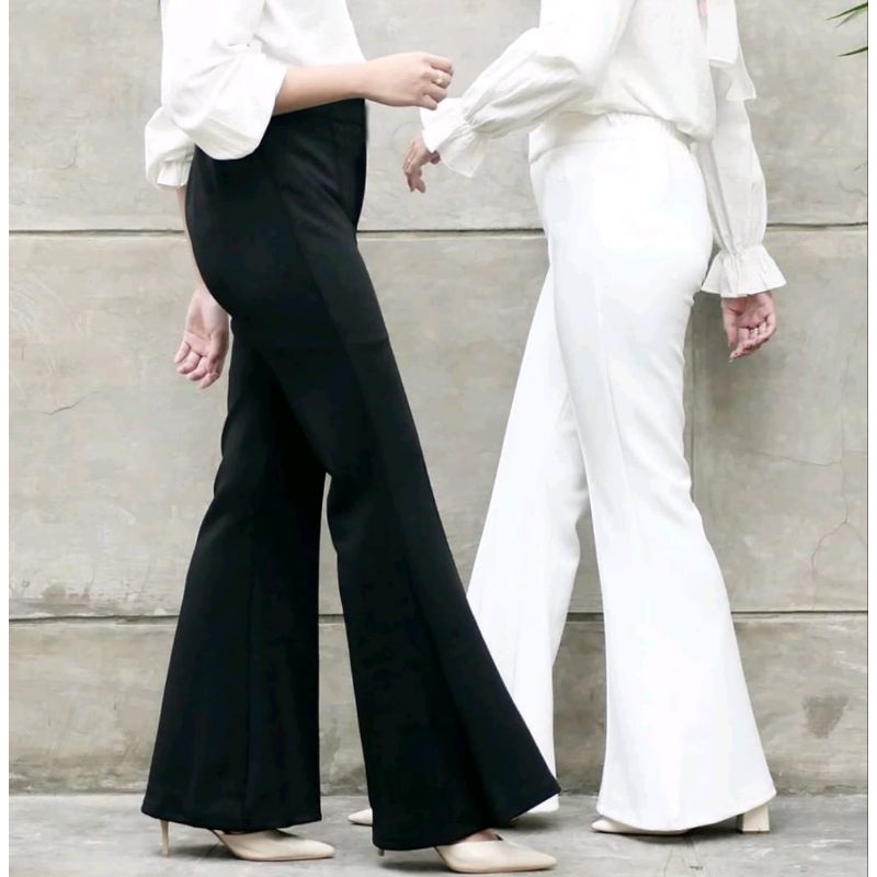 kulot cutbray/kulot scuba/celana panjang/kulot garis depan