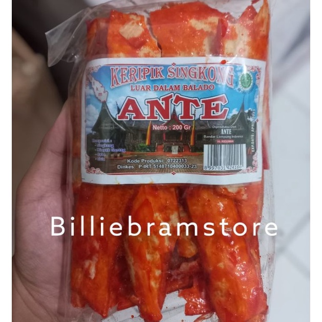 

Terbaru 33 KERIPIK SINGKONG BALADO PADANG ANTE SANJAY LAMPUNG 2 GR