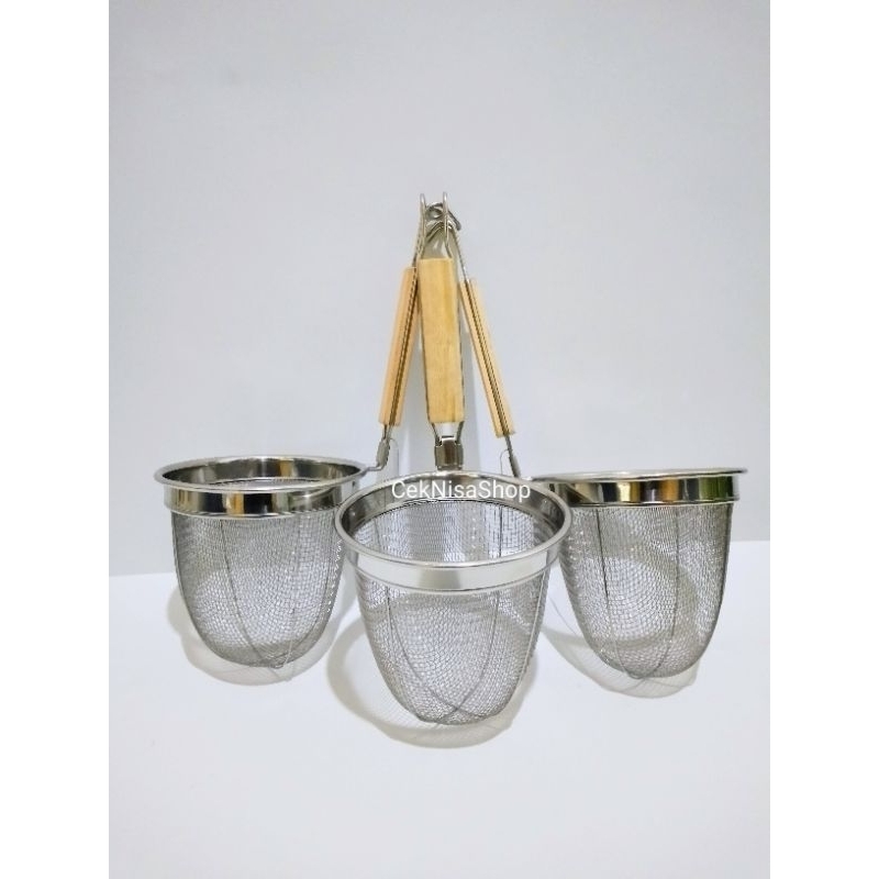 Saringan Mie Ayam / Serok mie ayam bakmie  ramen / Saringan mie ayam stainless / saringan mie ayam g