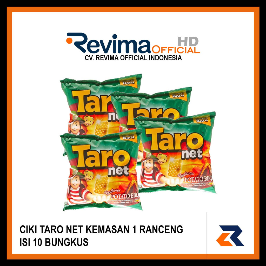 

Snack Chiki TARO NET 9gr, kemassan 1 Ranceng isi 10 Bungkus