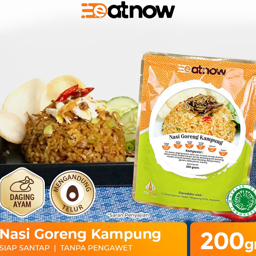 

Ready Stok EatNow Nasi Goreng Kampung Kambing Muda Seafood Makanan Siap Saji Makanan Instan