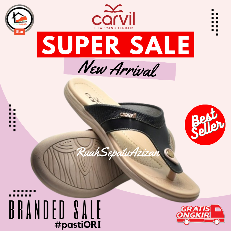 Carvil Viani 01 Sandal Casual Wanita Jepit Flat Original 100%