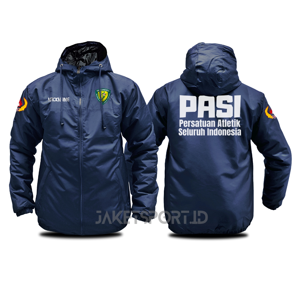 Jaket Pria Olahraga Pasi ( Persatuan Atletik Seluruh Indonesia ) / Jaket Parasut Keren tebal Semi WF