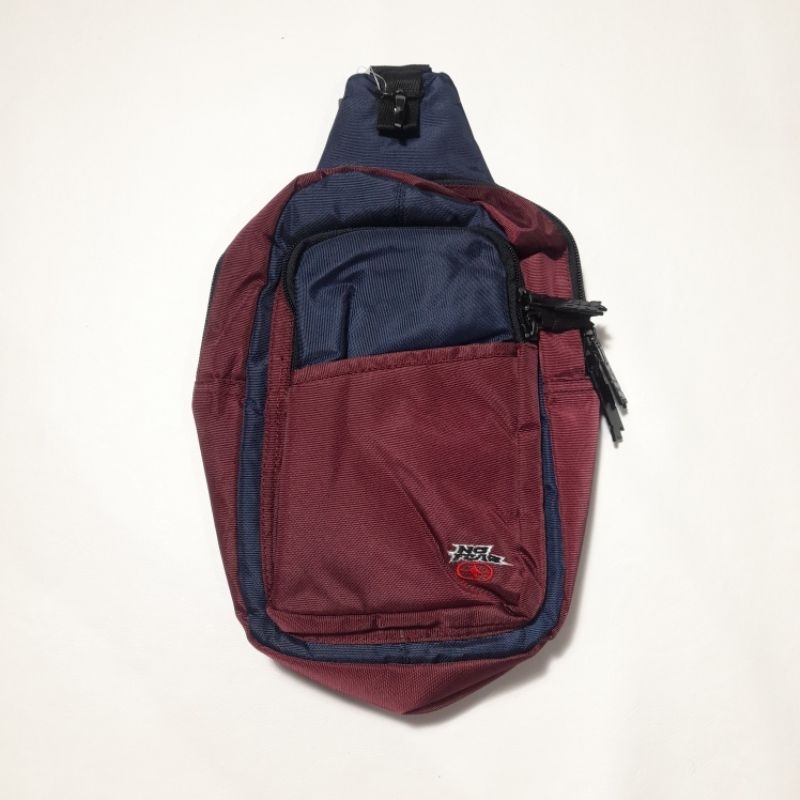 Tas No Fear Original Face It Maroon Navy