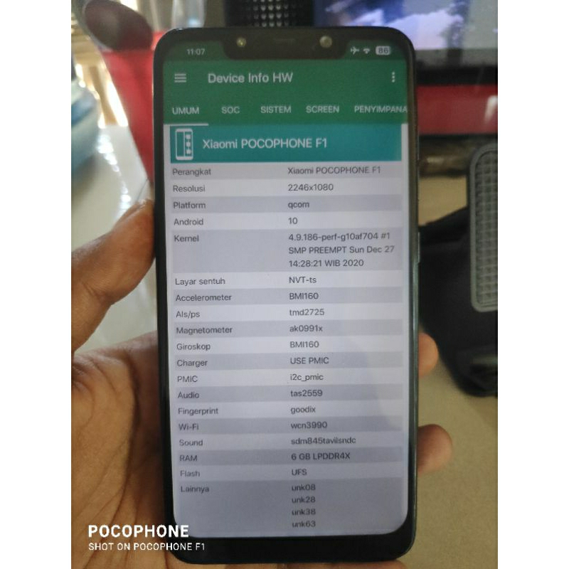 Lcd copotan pocophone f1