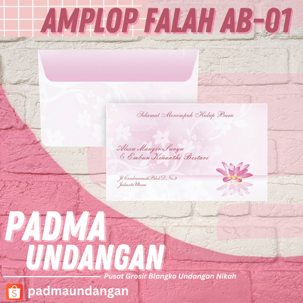 

Amplop Falah AB-01 | Pusat Grosir Blangko | PadmaUndangan