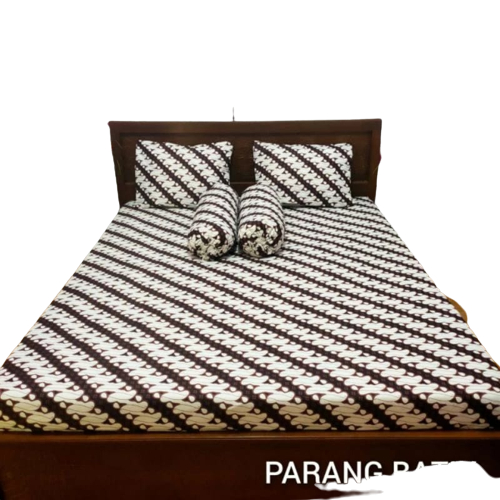 Sprei Batik Etnik Homestay, Spa, Motif Jogja Mataraman Klasik T30cm