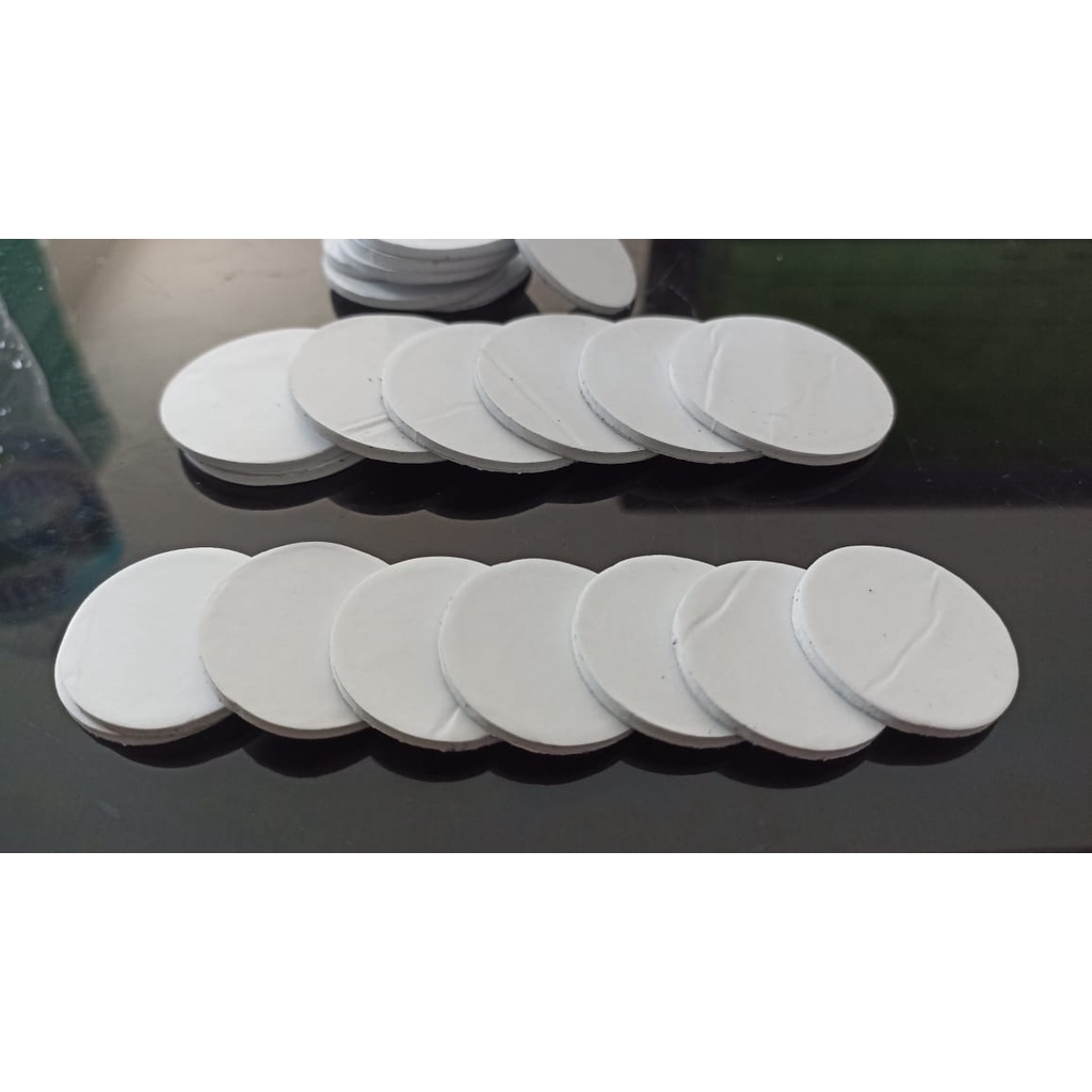 

Doubletape Bulat Busa Foam Putih Hitam | Double Tape Premium Quality