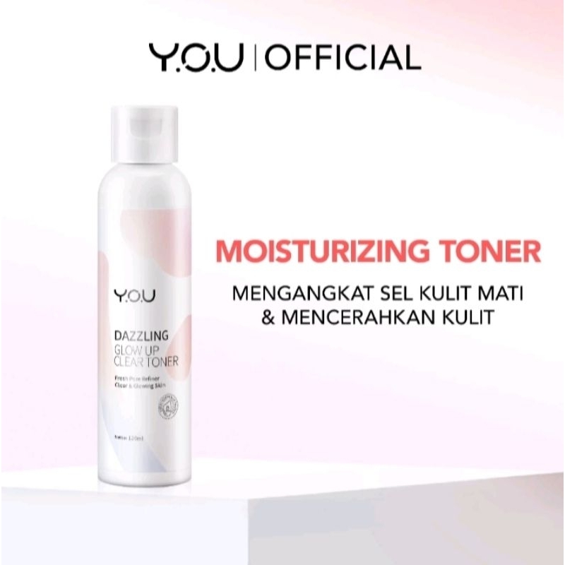 YOU Dazzling Glow Up Clear Toner | Mencerahkan Kulit Kusam | Niacinemide