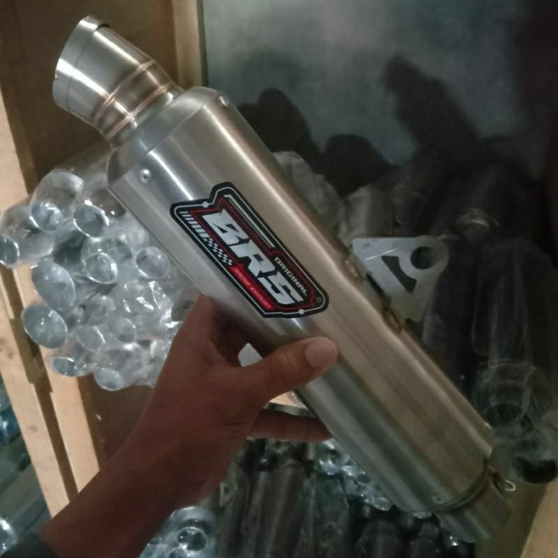 Knalpot ORIGINAL BRS tipe GP 5 sarful inlet 50