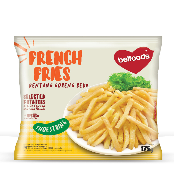 

BELFOODS KENTANG GORENG 175gr & 500gr FRENCH FRIES shoestring - frozen food makanan beku