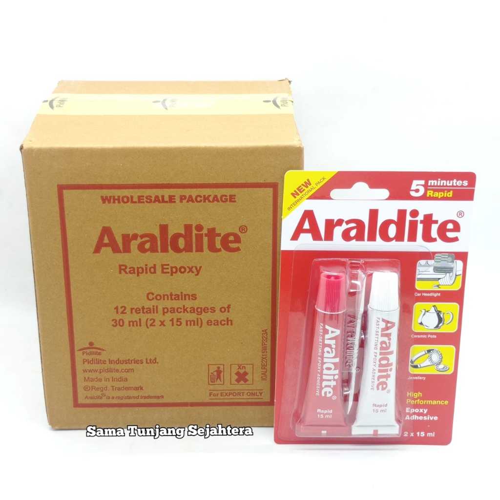 

Baru Lem Araldite Red - Araldite 5 Minutes Rapid