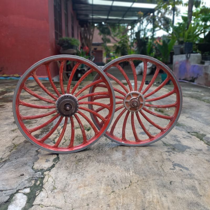 velg racing sepeda 20" model kipas alloy