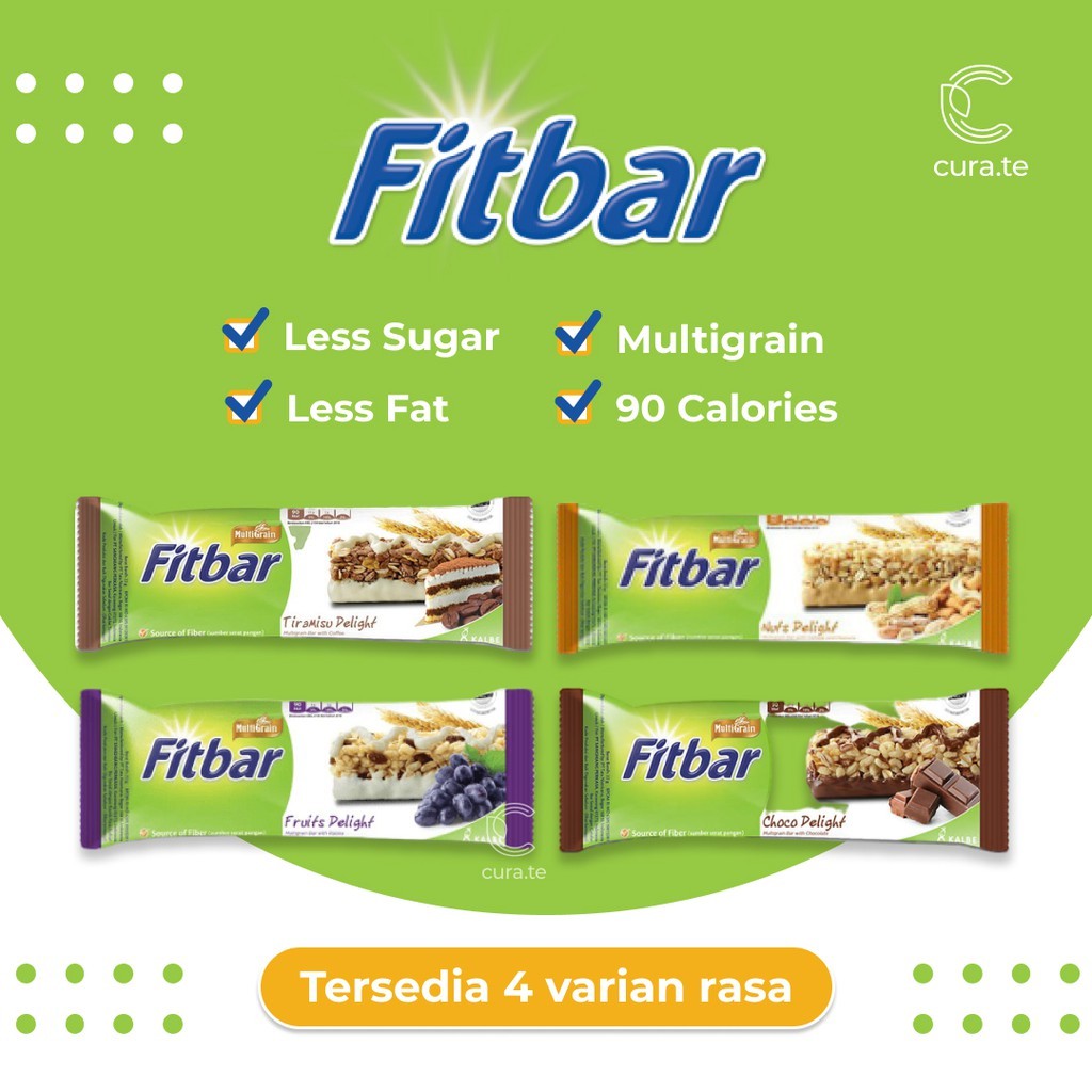 

Fitbar 5x25Gr Coklat Tiramisu Fruits Cheese