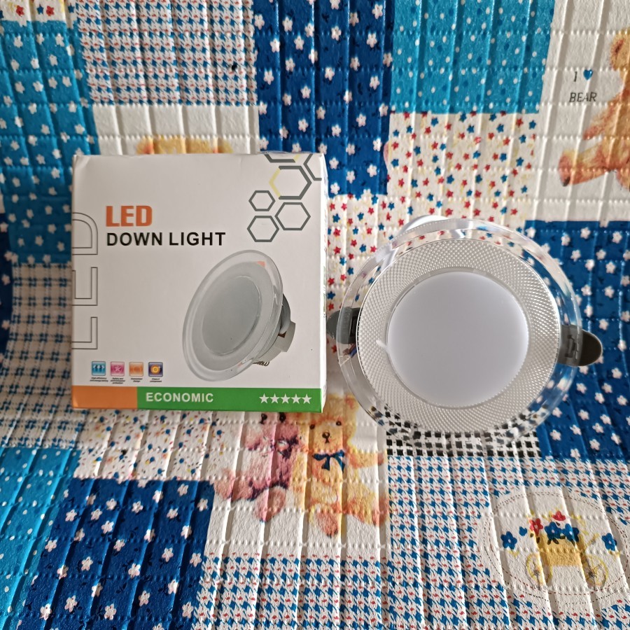 Golden LED LAMPU DOWNLIGHT LED 3 WARNA 6WATT KUNING BIRU UNGU