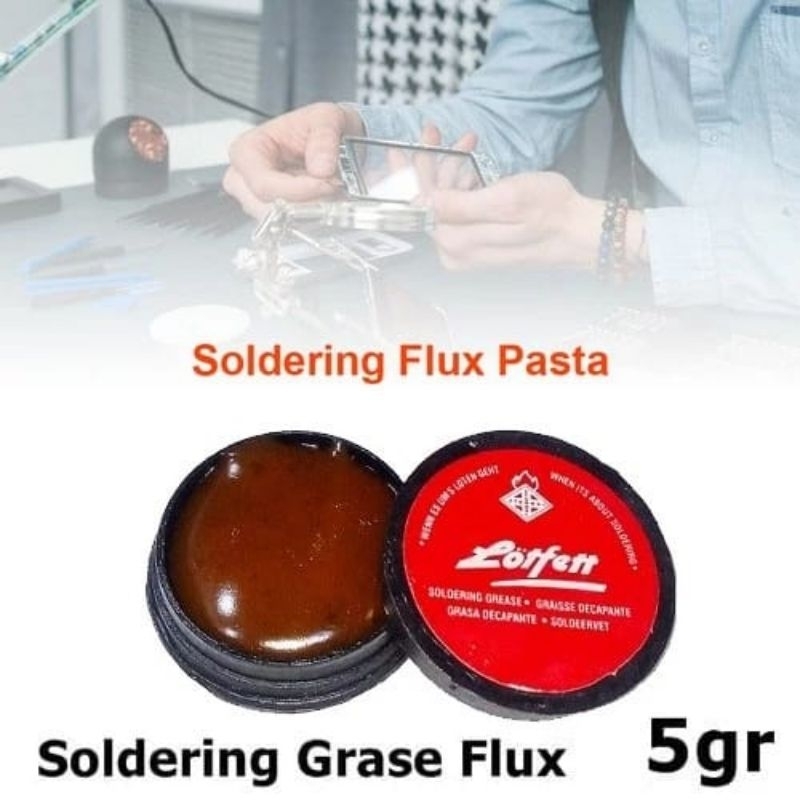 Flux Timah Solder LOTFETT Cairan Pembersih Timah Solder 5gram