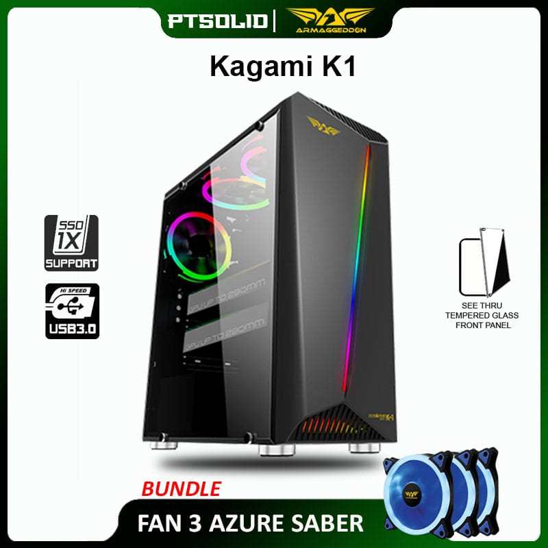 Casing PC Gaming Rakitan Armaggeddon KAGAMI K1 ATX
