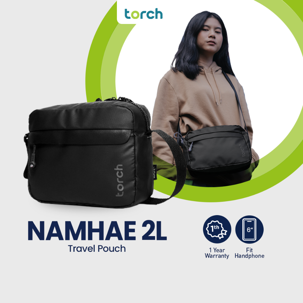 TORCH Namhae 2 Liter Tas Selempang Bahu IPad Mini Pria Wanita Unisex Ringan Anti Air - Sling Bag Tra
