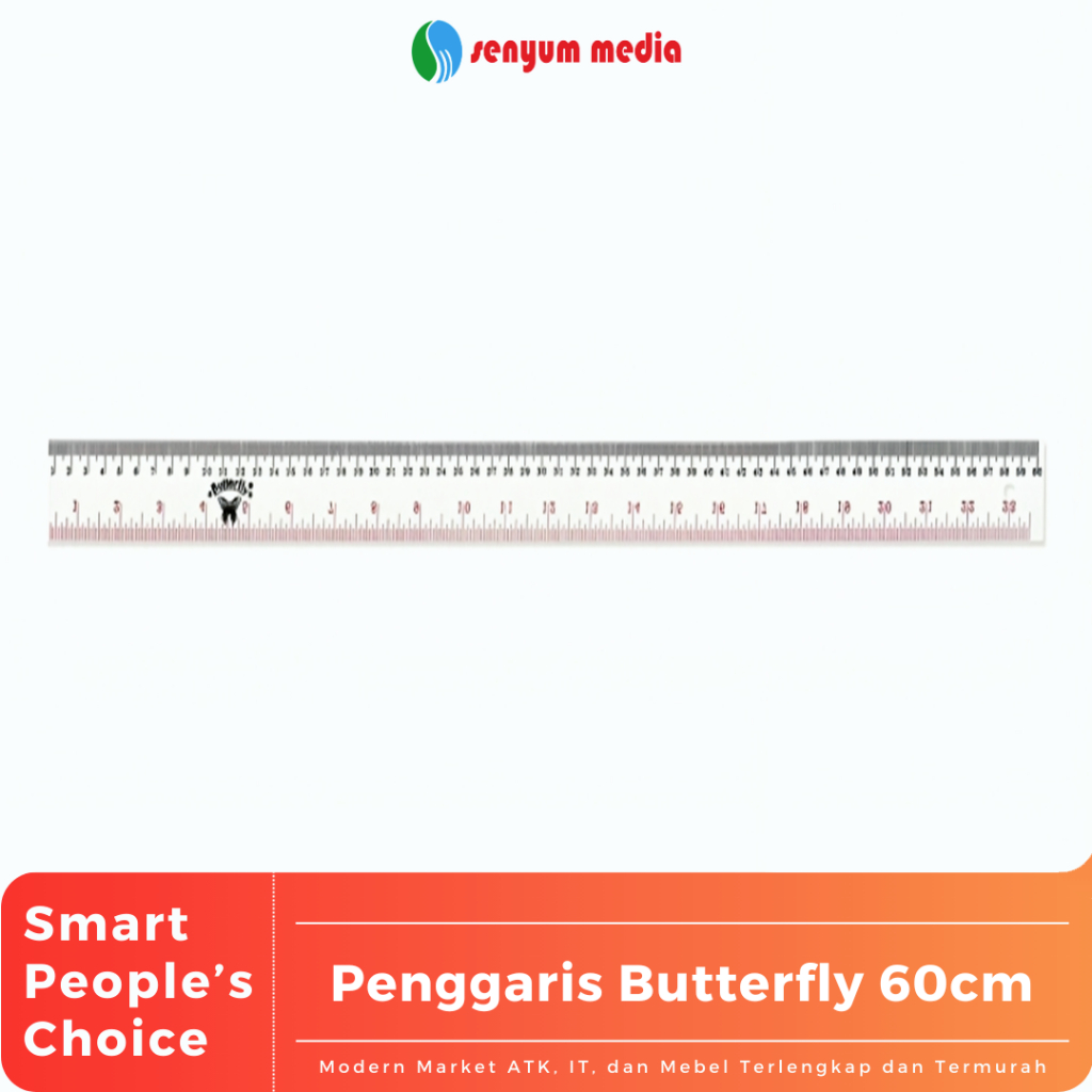 

Butterfly Penggaris 60cm (1 Pcs) (S:PCS)