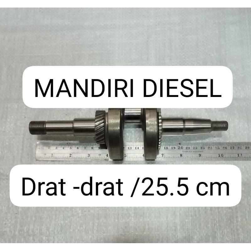 GX200 crankshaft (as kruk) alkon/ pompa irigasi drat - drat