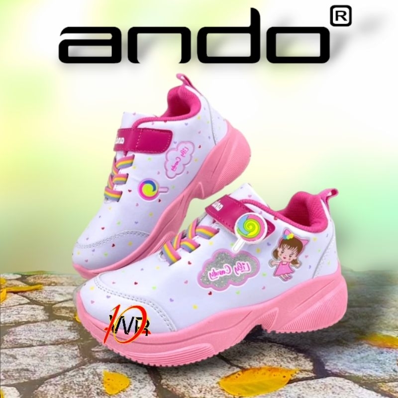 SEPATU ANDO KARAKTER ANAK PEREMPUAN CANDY SIZE 25-32 ORIGINAL