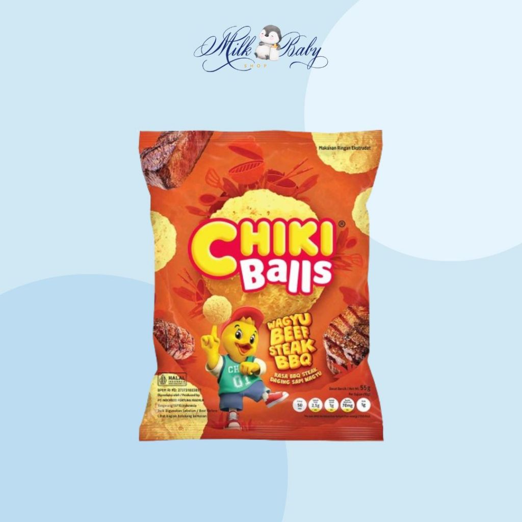 

Chiki Snack Balls Wagyu Beef Bbq 55G