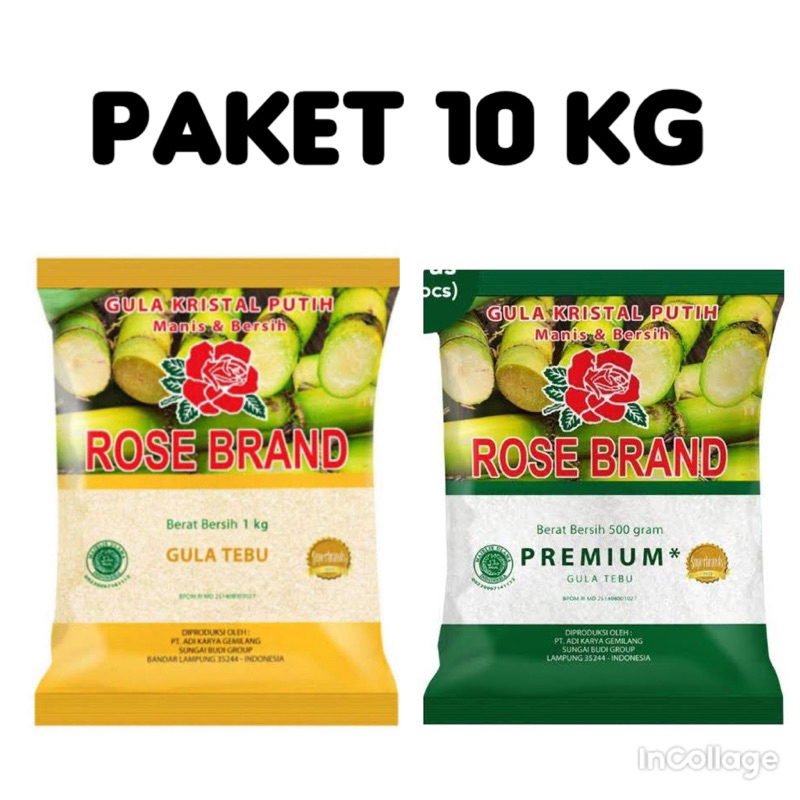 

( JATIM ) GULA ROSE BRAND 10 KG TERMURAH