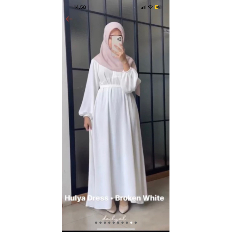 hulya dress brokenwhite by dailyal.official