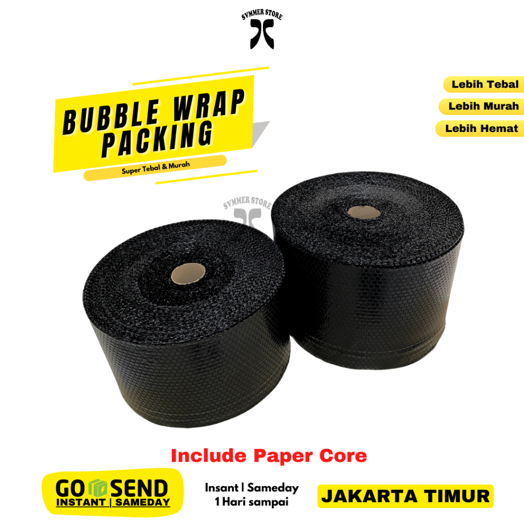 

IK6 Bubble Wrap Packing 40x50m Hitam Bening 40cm x 50m Tebal 40 x 50 Meter Murah