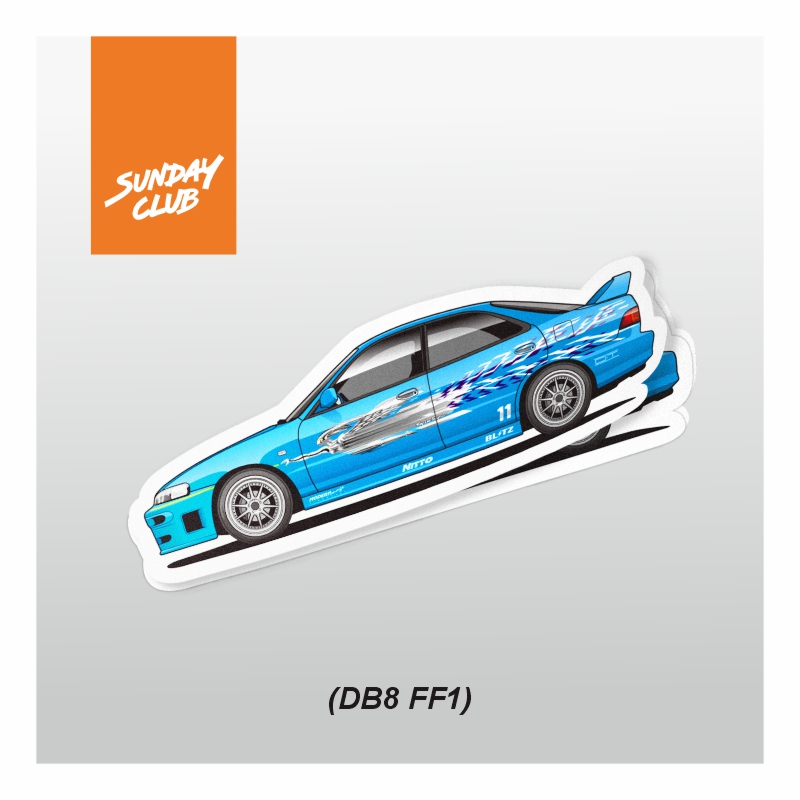 Sunday Club - Sticker Satuan Fast Furious Acura Integra DB8 Mia's