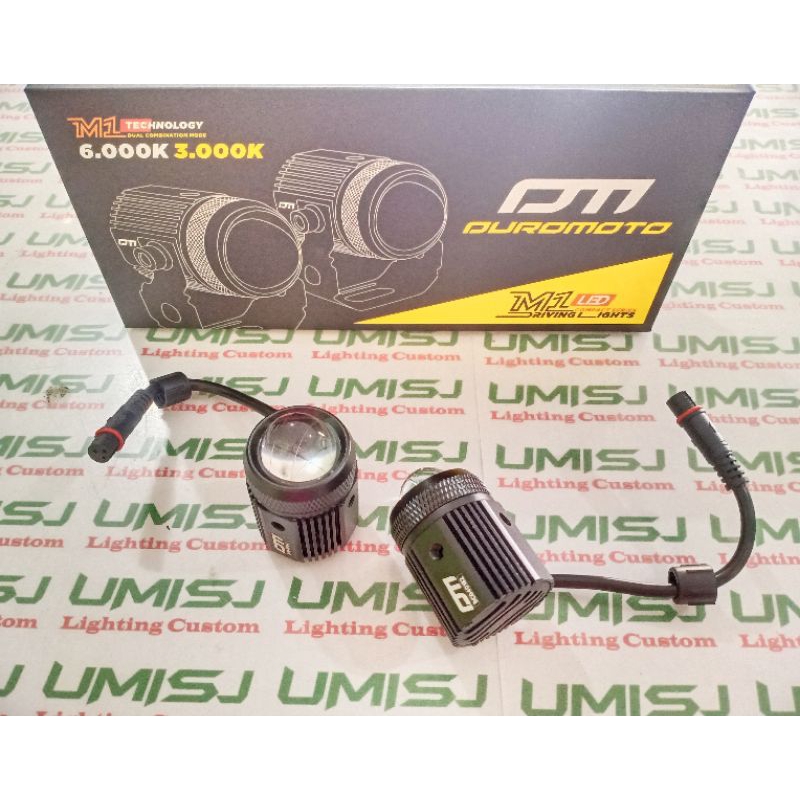 DUROMOTO M1 Lampu Tembak Sorot 2 Warna Original Bisa Satuan/Ecer