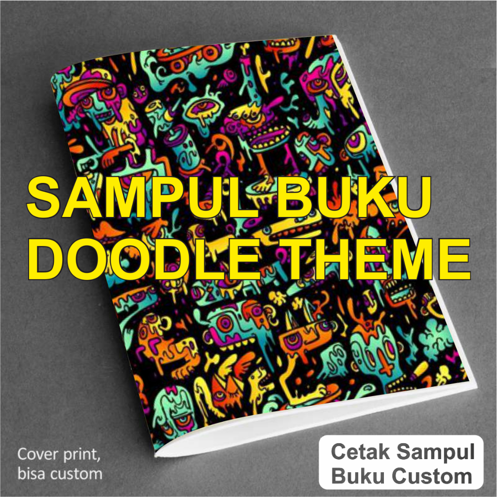 

[AP 120g] Sampul Buku Doodle - Sampul Buku Aesthetic - Book Cover - Kertas Kado - Wrapping Paper - Kertas Sampul