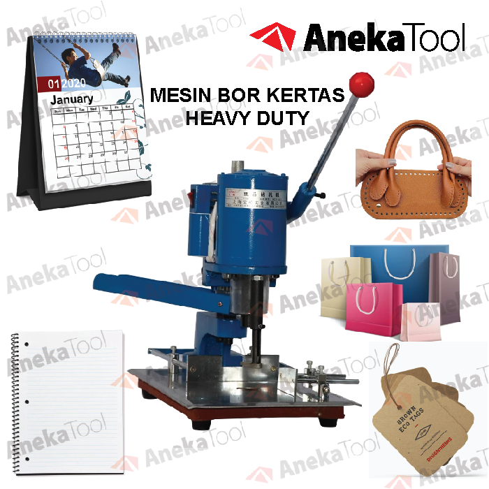 

Mesin Bor Kertas Pembolong Pelubang Kertas Paper Bag - Tag - Plastic