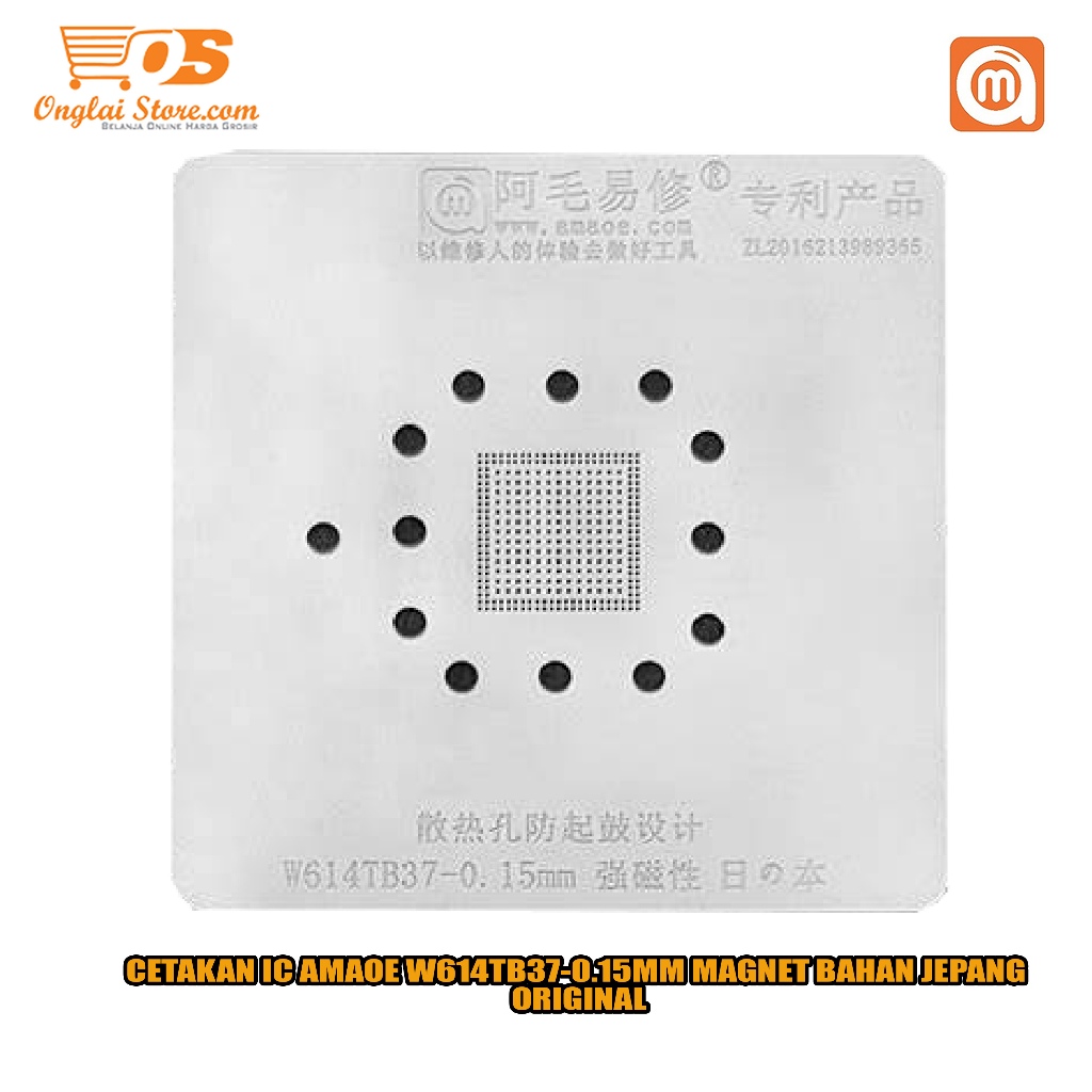 CETAKAN IC AMAOE W614TB37-0.15MM MAGNET BAHAN JEPANG ORIGINAL