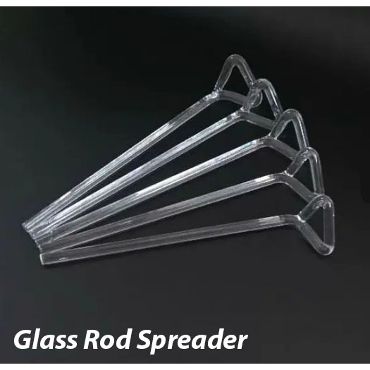 Glass Rod Spreader / Glass Rod Spreader Segitiga / Batang Pengaduk Kaca / Kaca Perata